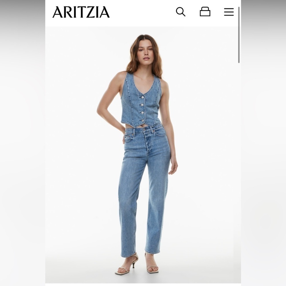 NEW  ARITZIA DENIM FORUM ARLO HIGH RISE SIZE 28